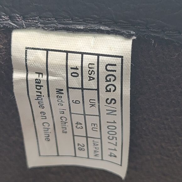UGG Boots Lancing Brown Suede Cap Toe Moto Pull On Ankle Boot 1005714 Sz 10/ 43 main image 8